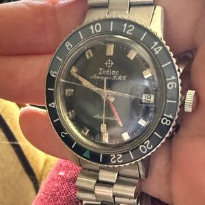 Zodiac aerospace ATM Automatic Timepiece with Black and Silver Accents